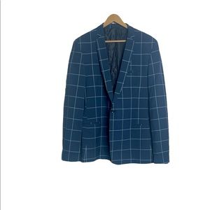 ASOS Boyfriend Blazer Single Breast Window Pane Check